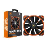 Ventilador Gabinete PC COUGAR MHP 120 Orange 12×12