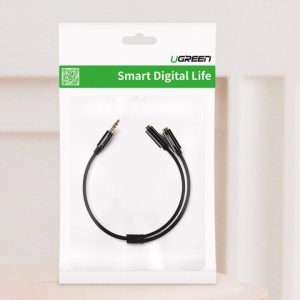 Adaptador de Audio UGREEN 3.5mm derivador 2 auriculares 20816