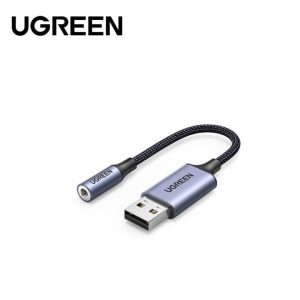 Adaptador Audio UGREEN conector USB a salida 3.5mm 30757