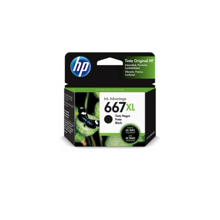 667XLa.jpg Cartucho Tinta HP 667 Black Alta Capacidad 8.5ml - Imagen 1