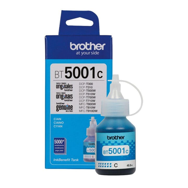 BT5001Ca.jpg Botella Tinta BROTHER BT-5001 Cyan - Imagen 1