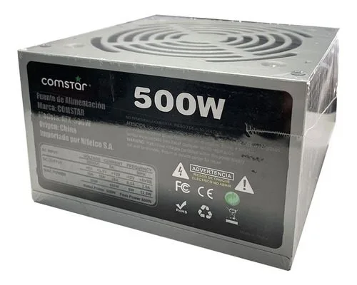 Fuenta ATX COMSTAR 500W Potencia Real 230W
