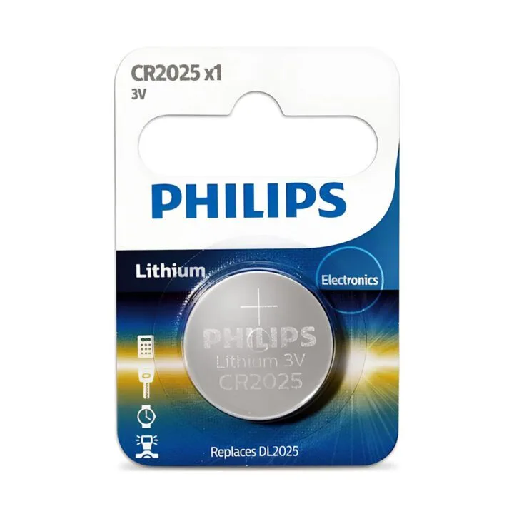 Pila Botón CR2025/97 PHILIPS 3V Litio - Imagen 1