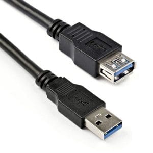 Cable Extensor USB 3.0 GENERICO m/h 3m Negro
