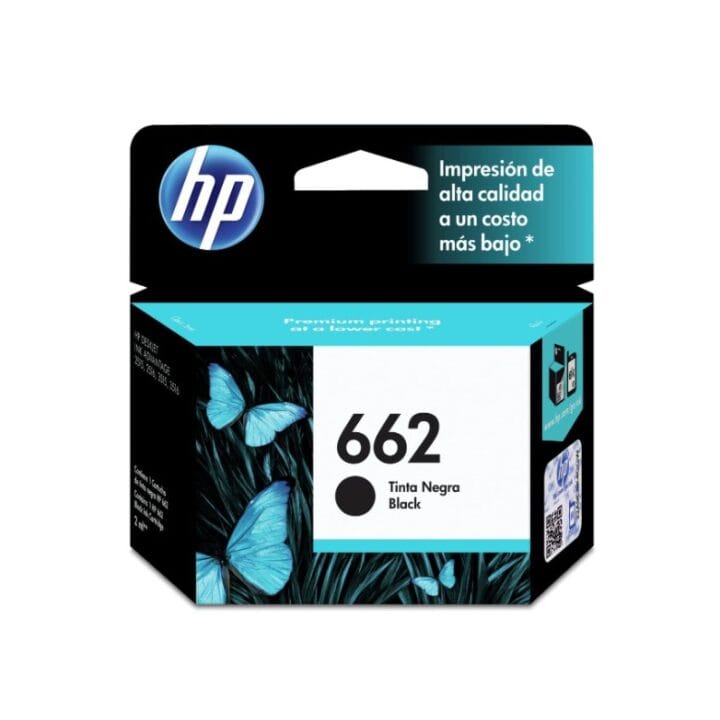 HP662a.jpg Cartucho Tinta HP 662 Black Capacidad estándar 2ml - Imagen 1
