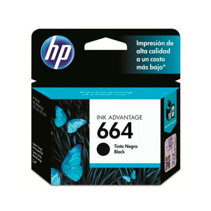Cartucho Tinta HP 664 Black Capacidad estándar 2ml