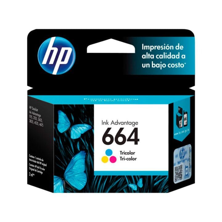 HP664TricolorA.jpg Cartucho Tinta HP 664 Tricolor Capacidad estándar 2ml - Imagen 1