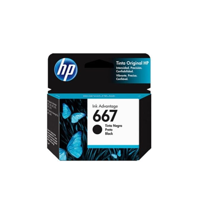 HP667BKa.jpg Cartucho Tinta HP 667 Black Capacidad estándar 2ml - Imagen 1