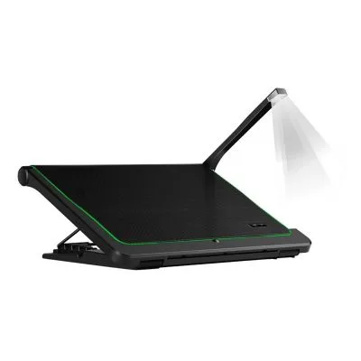 Bandeja Disipadora de Calor Para Notebooks hasta 17" WESDAR Chiropter Cerberus Series K8288F con extensión de luz LED - Imagen 3