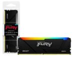 Memoria PC RAM DDR4 KINGSTON Fury Beast Black RGB 3200MHz 16GB - Imagen 3