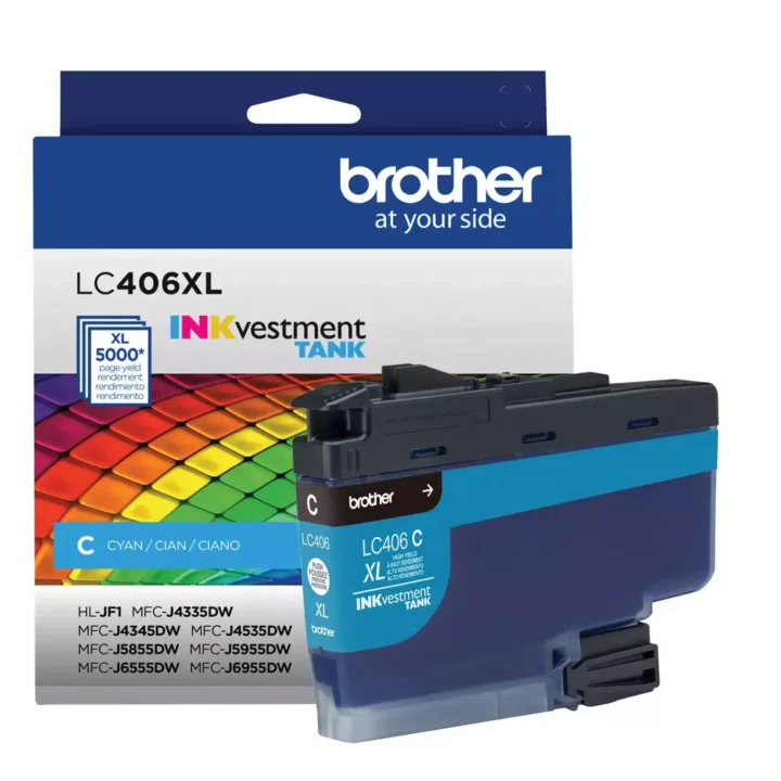 Cartucho Tinta BROTHER LC-406XL C Cyan Alta Capacidad