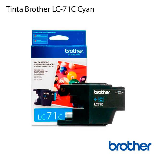 Cartucho Tinta BROTHER LC-71 C Cyan 300 copias