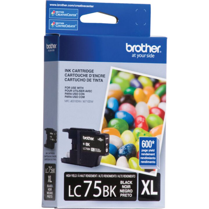 LC75BKXLa.jpg Cartucho Tinta BROTHER LC-75 BK XL Black 600 copias - Imagen 1