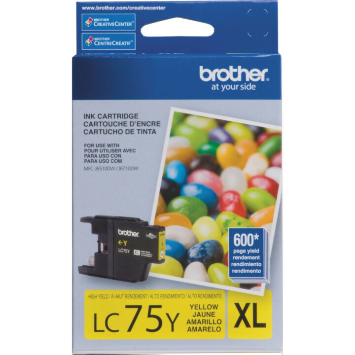 LC75YXLa.jpg Cartucho Tinta BROTHER LC-75Y XL Yellow 600 copias - Imagen 1