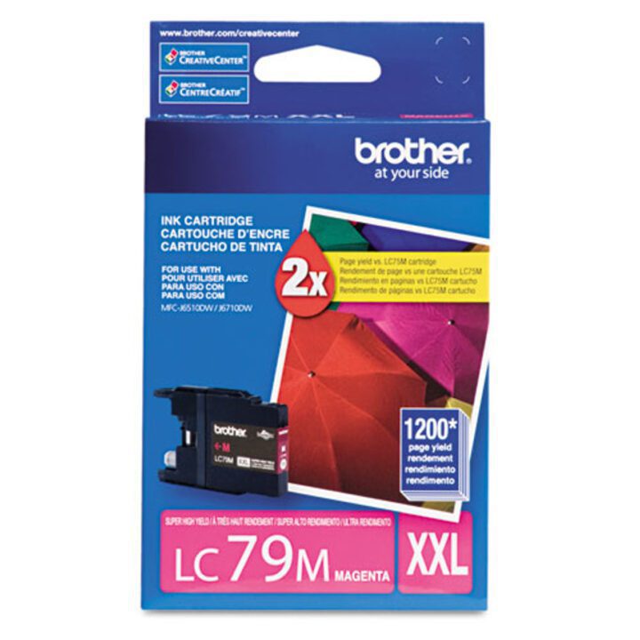 Cartucho Tinta BROTHER LC-79 M XXL Magenta 1200 copias