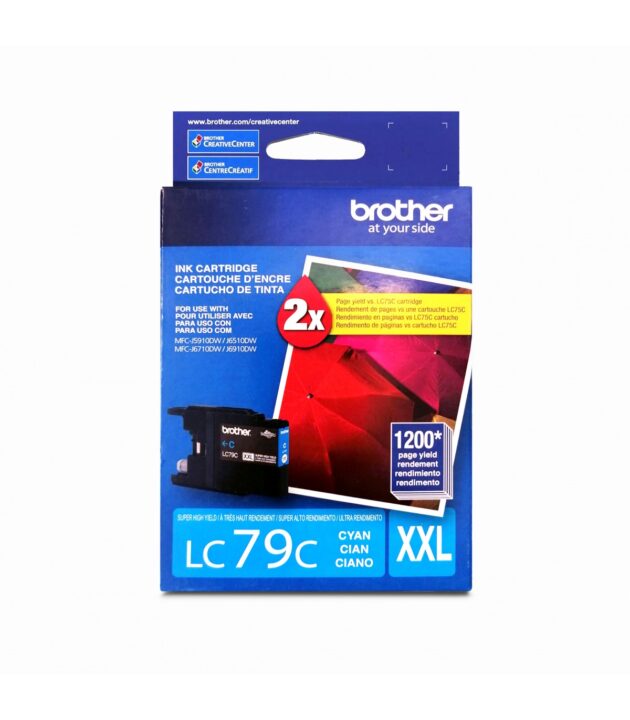 Cartucho Tinta BROTHER LC-79 C XXL Cyan 1200 copias