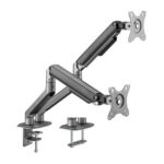 Soporte Gaming para 2 Monitores hasta 32 pulgadas BRATECK LDT63-C024 Negro