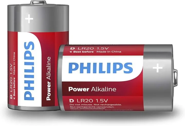Pila Alcalina D PHILIPS 1.5V Litio LR20P2B/97 Blister 2 u.