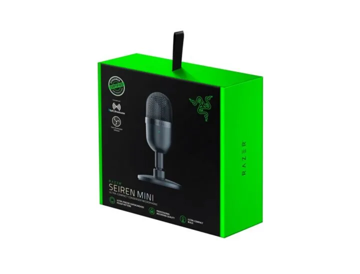 Micrófono de Sobremesa RAZER Seiren Black Mini Mic Quart RZ19-03450100-R3U1