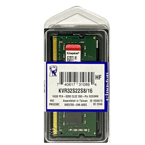 RAM SODIMM DDR4 3200 PC4-25600 16GB KINGSTON KVR32S22S8/16
