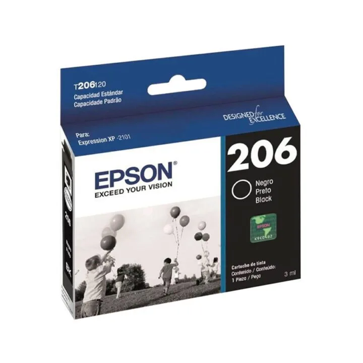 Cartucho Tinta EPSON T206120 Black 3ml - Imagen 1