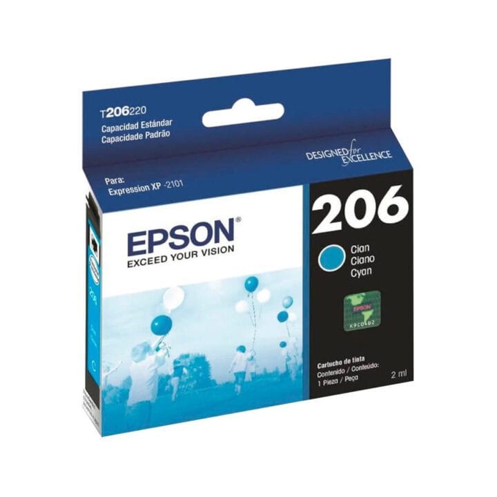 Cartucho Tinta EPSON T206220 Cyan 2ml