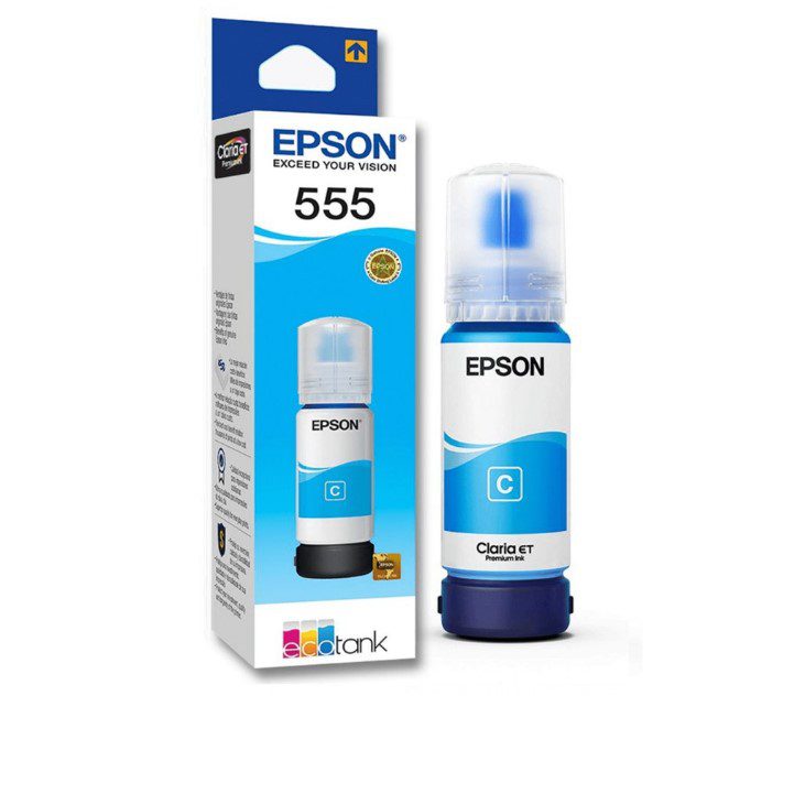 Botella Tinta EPSON T555220 Cyan  C13T06Y22A L8160 L8180