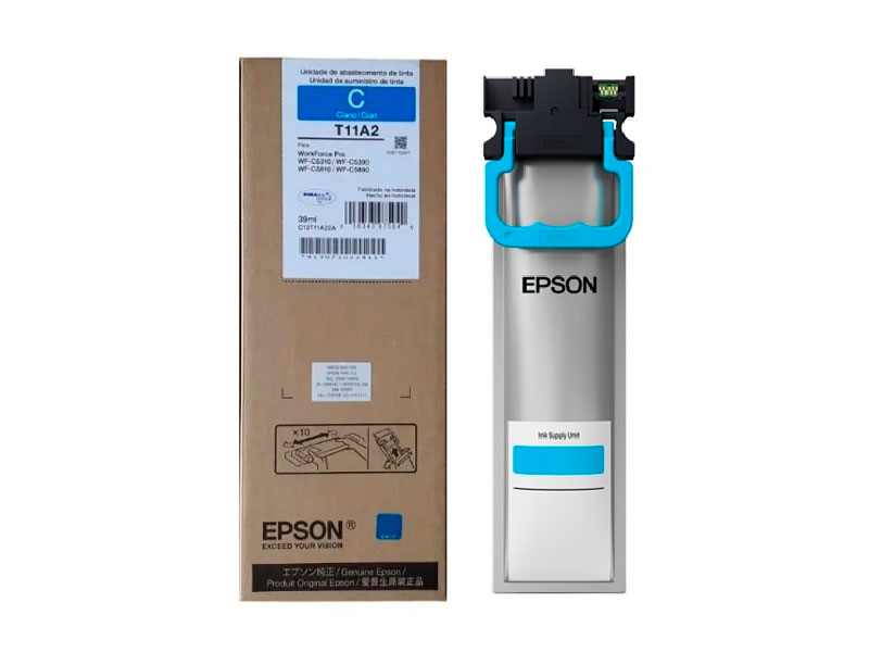 Bolsa Tinta EPSON T11A2 Cyan para WF-C5390/WF-5890