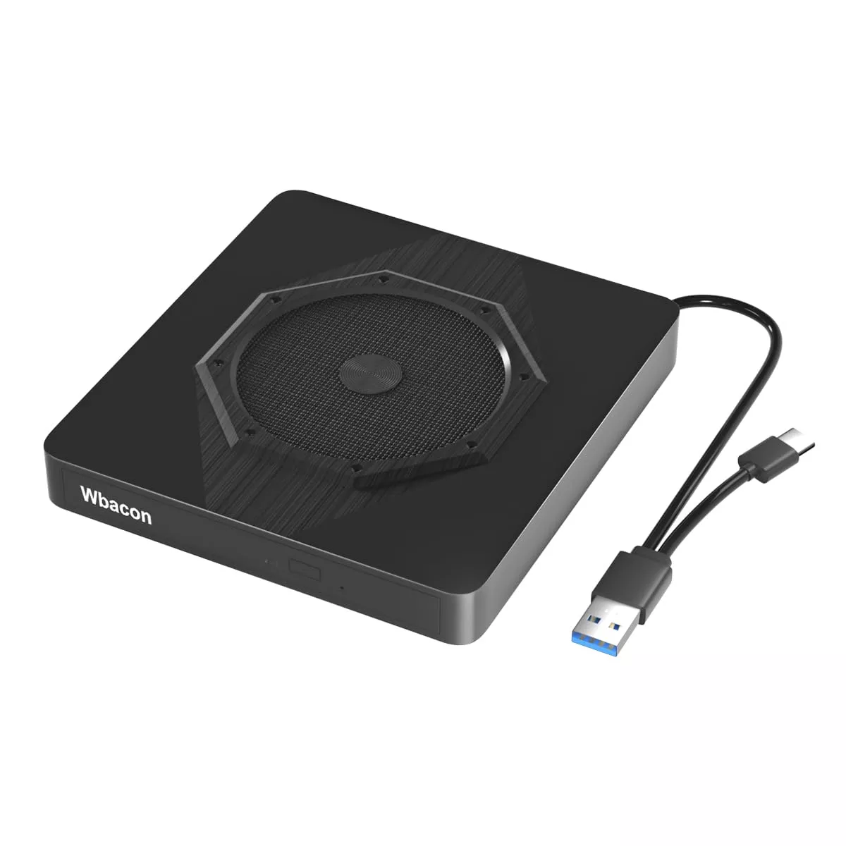 Grabadora Externa CD/DVD Portátil Slim WBACON CB31005 - Imagen 1