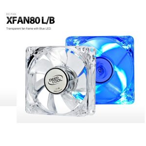 Ventilador Gabinete 8x8 DEEP COOL XFAN 80 L/R Blue DP-FLED-XF80LB