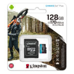 Memoria Flash KINGSTON Canvas Go Plus microSDXC V30 A2 128GB c/adaptador