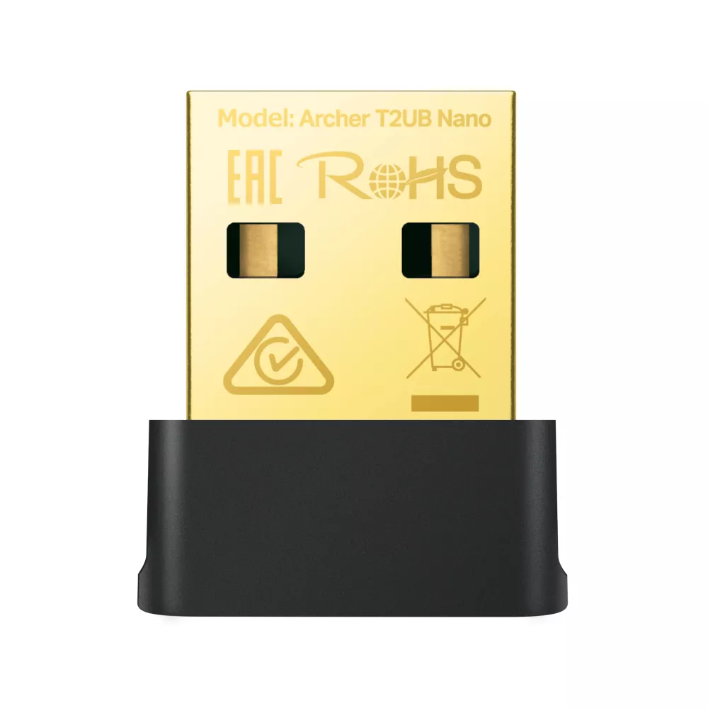 Adaptador Receptor Inalámbrico WiFi Dual Band y BlueTooth TP-LINK T2UB Nano