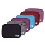 Estuche Organizador de cables y pequeños componentes Celeste