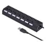 Hub TREQA 7 puertos USB 1.1 con llaves individuales - Imagen 2