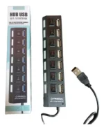 Hub TREQA 7 puertos USB 1.1 con llaves individuales