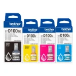 Pack Tintas BROTHER BT-D100 Black-Cyan-Magenta-Yellow