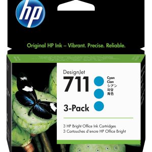 Cartucho Tinta HP 711 Cyan Pack 3 unidades Color Cyan 29ml c/u