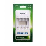 Cargador de 4 Pilas Recargables PHILIPS conexión USB AA/AAA