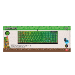 Teclado Gamer Mecánico RAZER BlackWidow V4 X Minecraft Edition Green Switches US