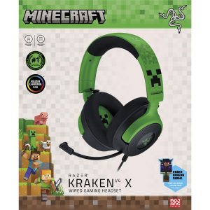Auriculares con Micrófono RAZER Kraken X V.4 Minecraft 7.1