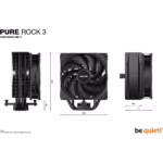 Disipador CPU BE QUIET! Pure Rock 3 Black Bk039 - Imagen 3