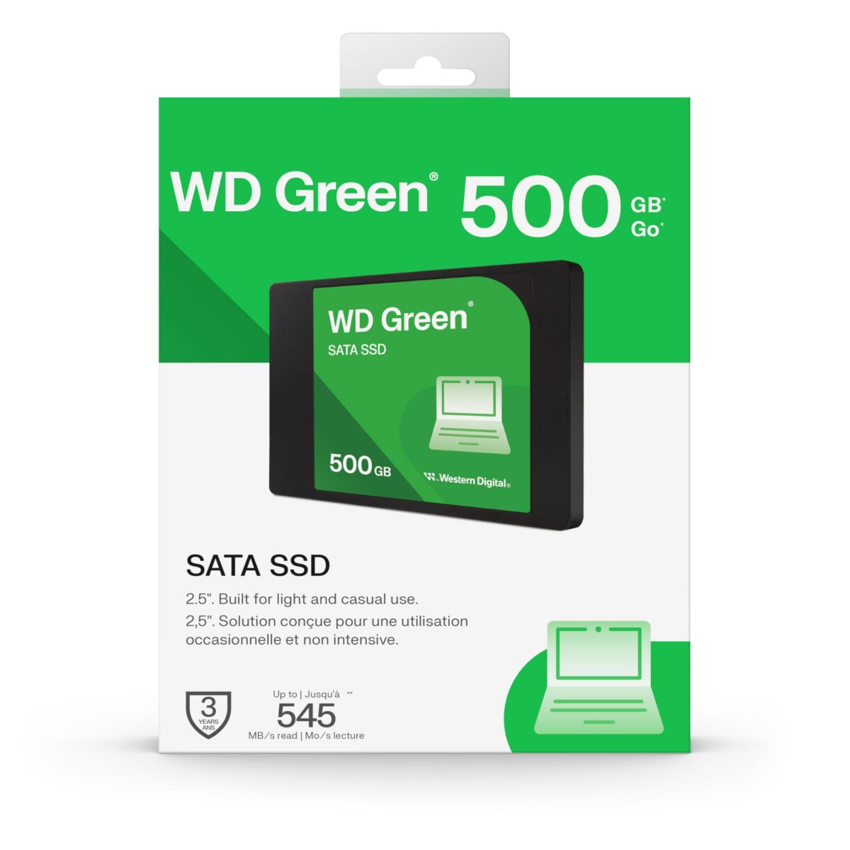Disco Estado Sólido SSD WD Green 500GB 2.5" Sata WDS500G5G0A - Imagen 2