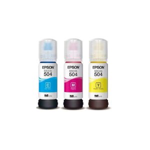 Pack De 3 Tintas Epson T504 Cyan Magenta Yellow