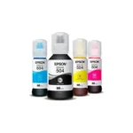 Pack 4 Botellas Tinta Epson Original T504 Ecotank Black Cyan Magenta Yellow - Imagen 2