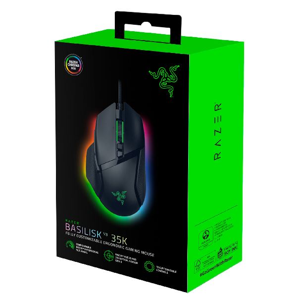 Mouse USB RAZER Basilisk V3 35K RGB Black 3 Mouse USB RAZER Basilisk V3 35K RGB Black - Imagen 3