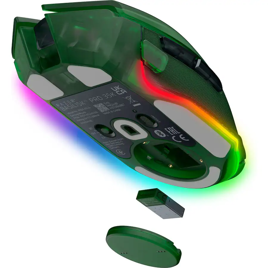 Mouse Inalámbrico RAZER Basilisk V3 Pro Phantom Green Edition RF y BT 2 Mouse Inalámbrico RAZER Basilisk V3 Pro Phantom Green Edition RF y BT - Imagen 2